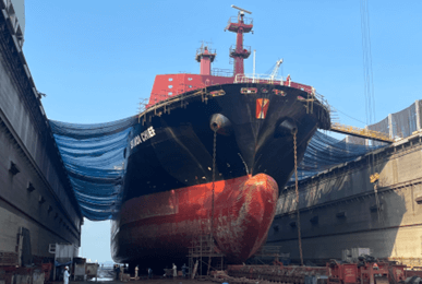 10-yearly rudder service for Ouhua NB637-644 series successfully aquired and performed