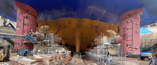 Rudder service Stena E-Flexer successfully aquired and performed